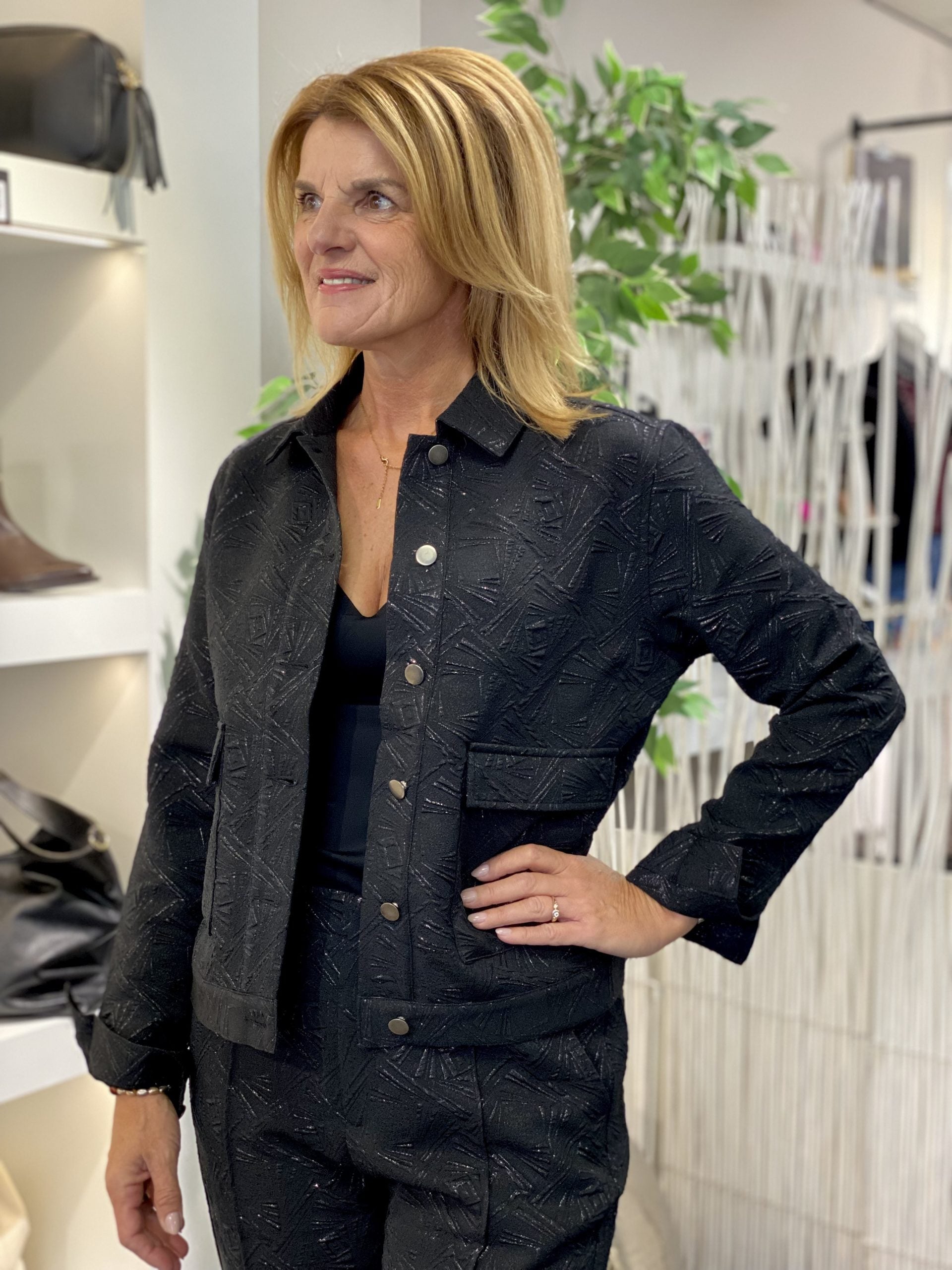 C&S Jadely Jacket zwart