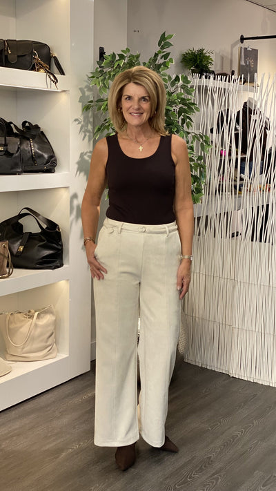 Mi Piace Top Singlet Rib 202641 espresso