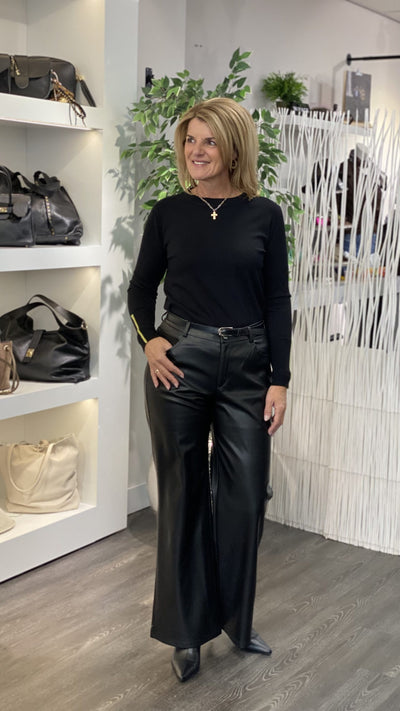 Maicazz Plume Sweater zwart