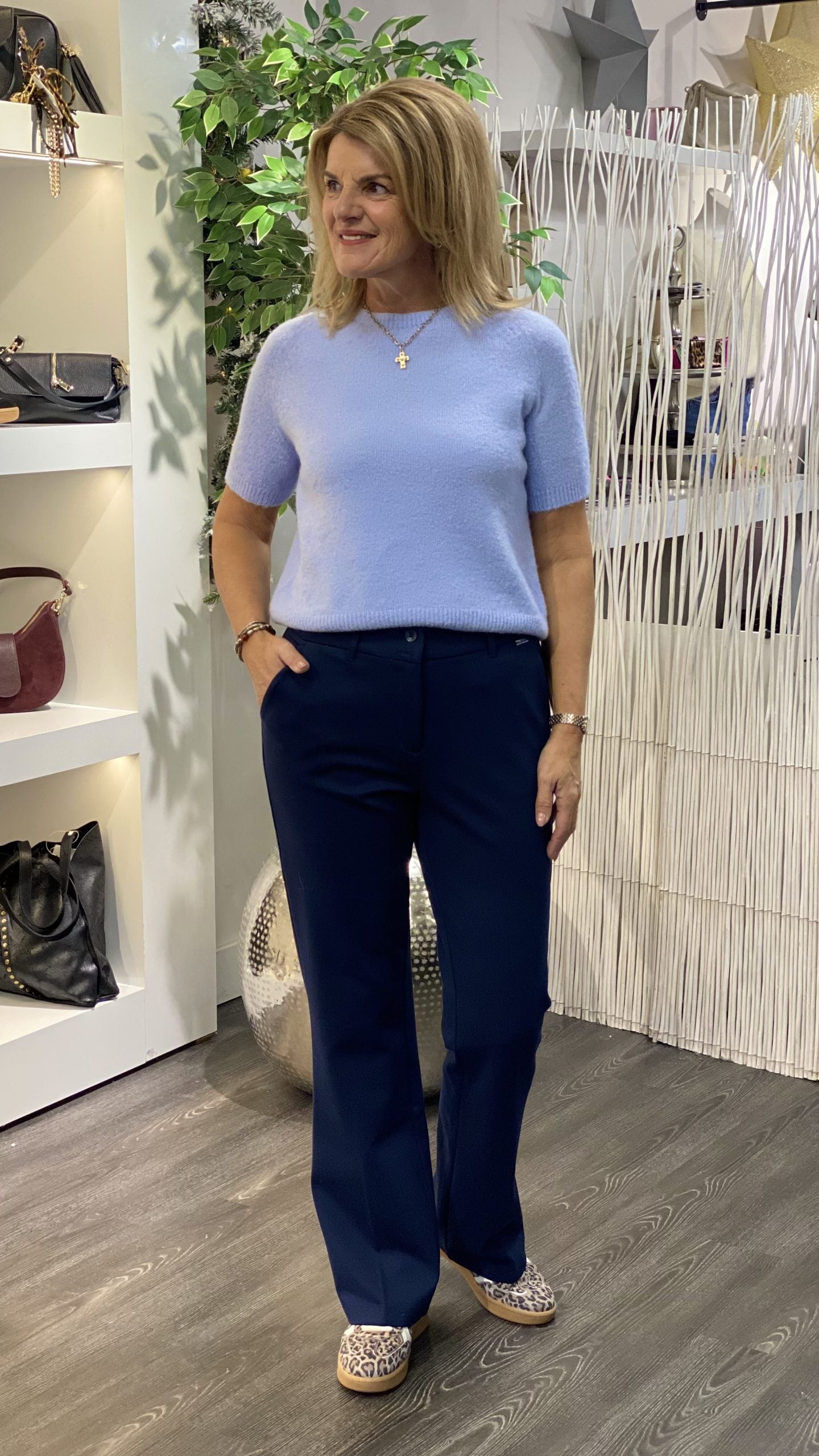 Red Button Bibette Punta Flared Indigo Blue L32