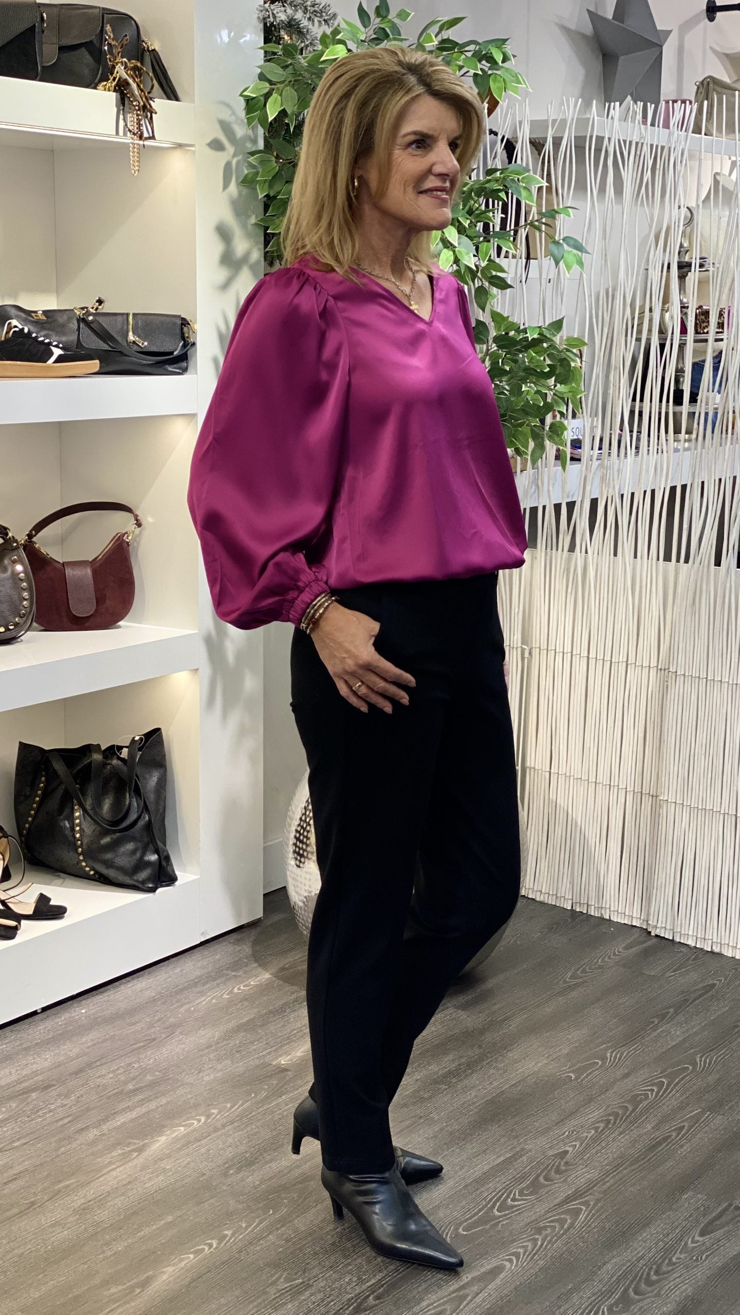 Red Button Diana Punta Black