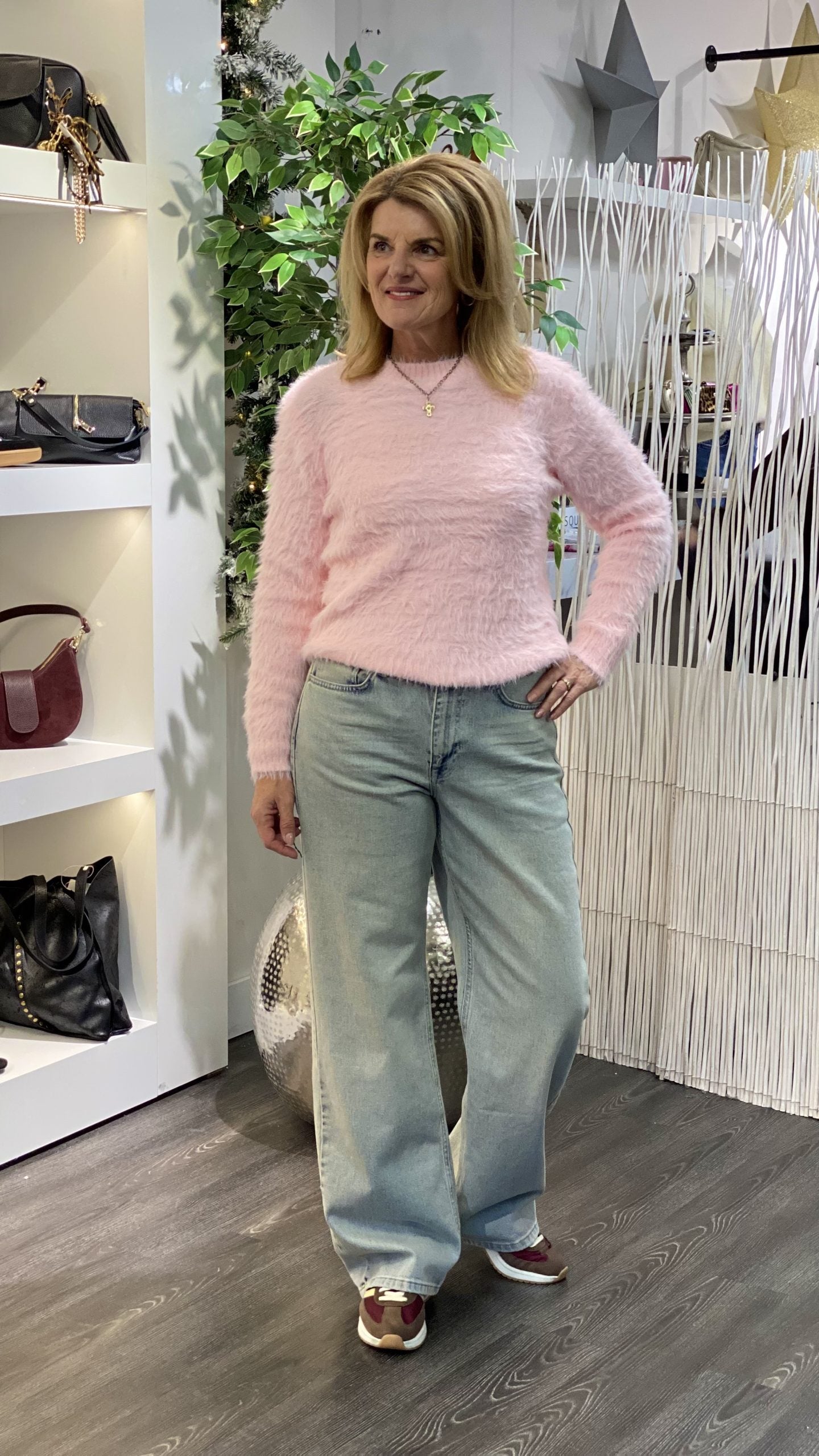 Fashion Rosella Fluffy Trui HM-321 roze