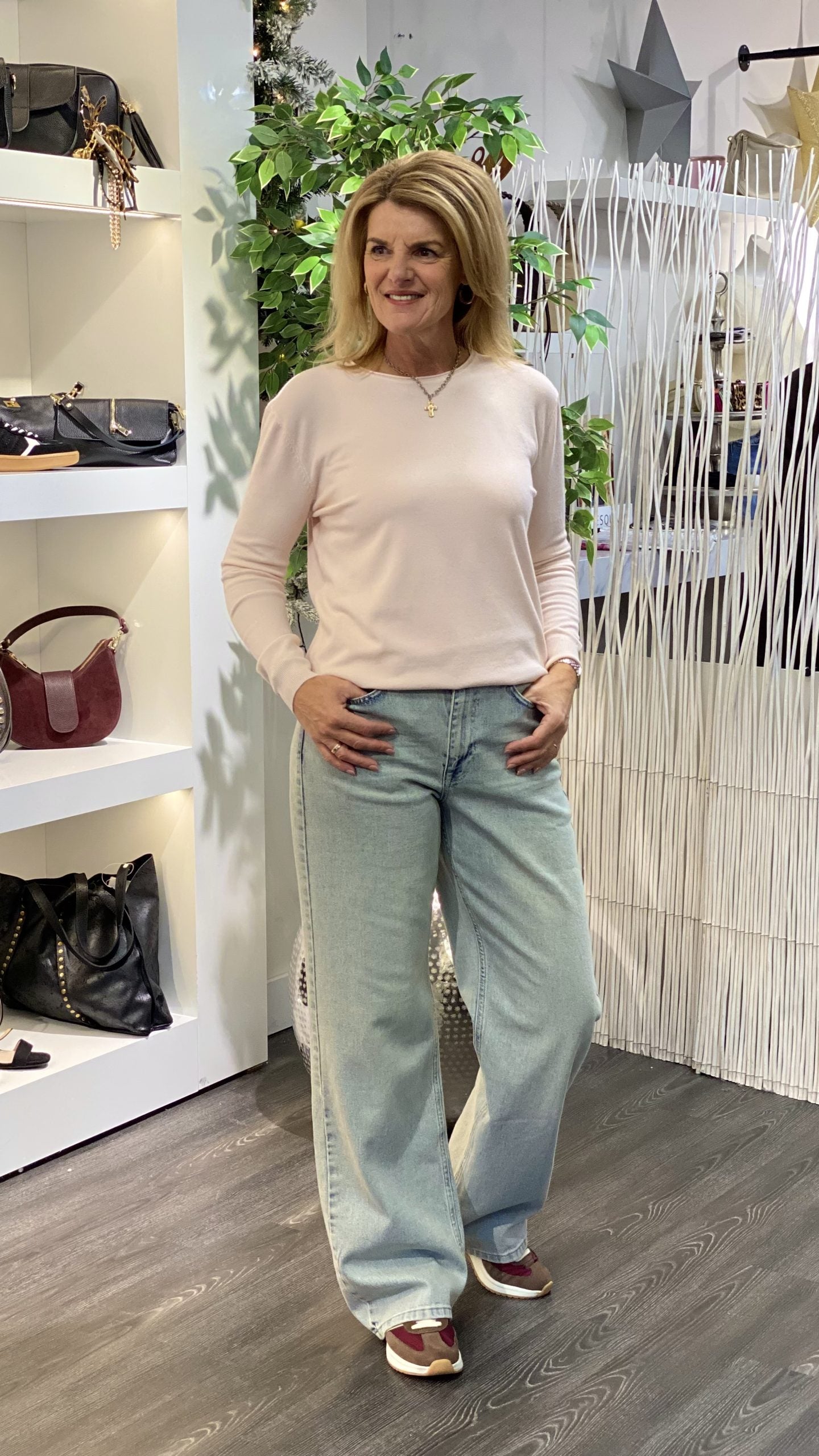 Fashion Longsleeve Top 88828-277 lichtroze