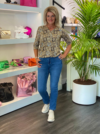 Red Button jeans Kate Turn Up spijkerbroek blue denim