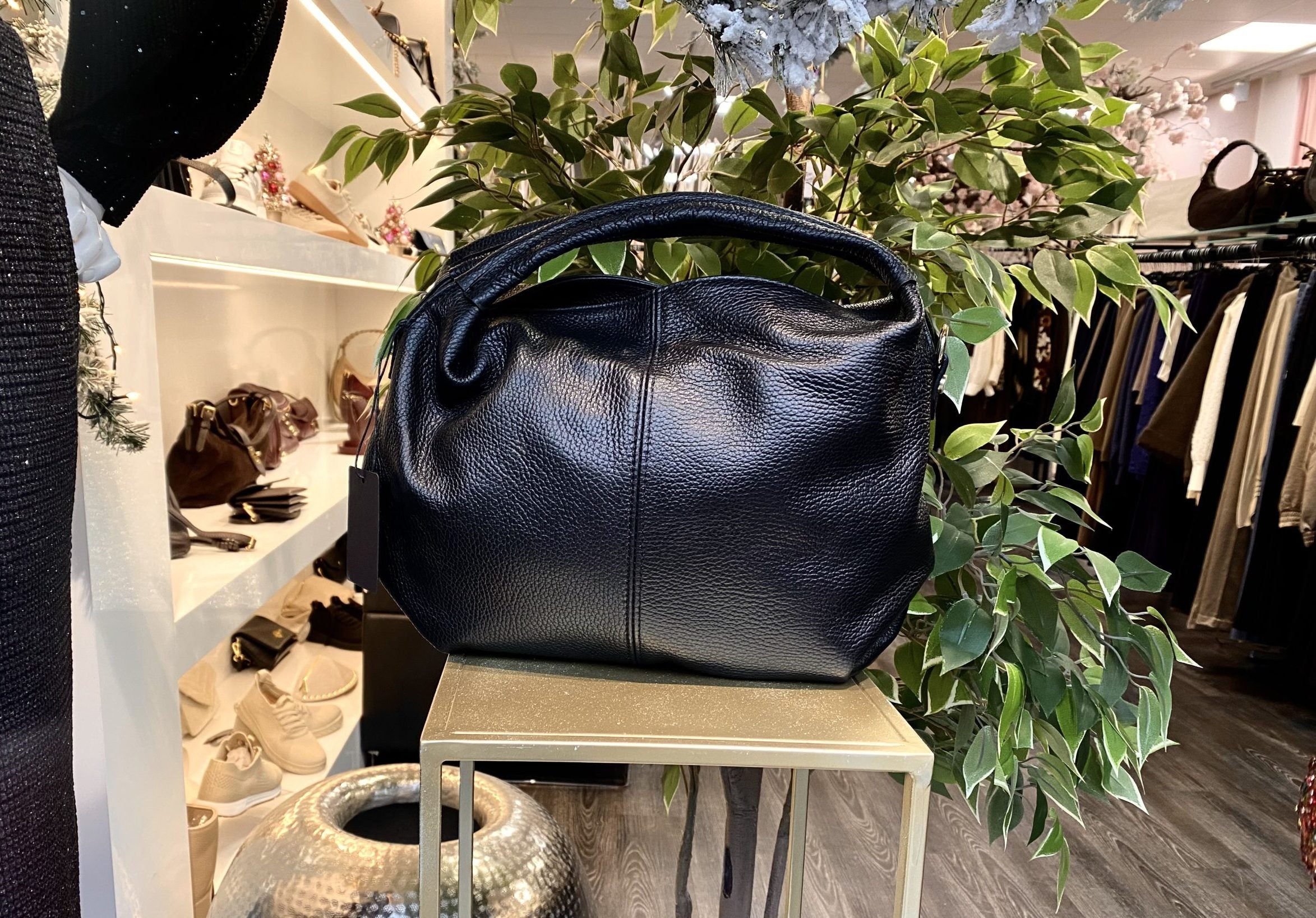 Giuliano Handtas Leer Zwart T391 552335