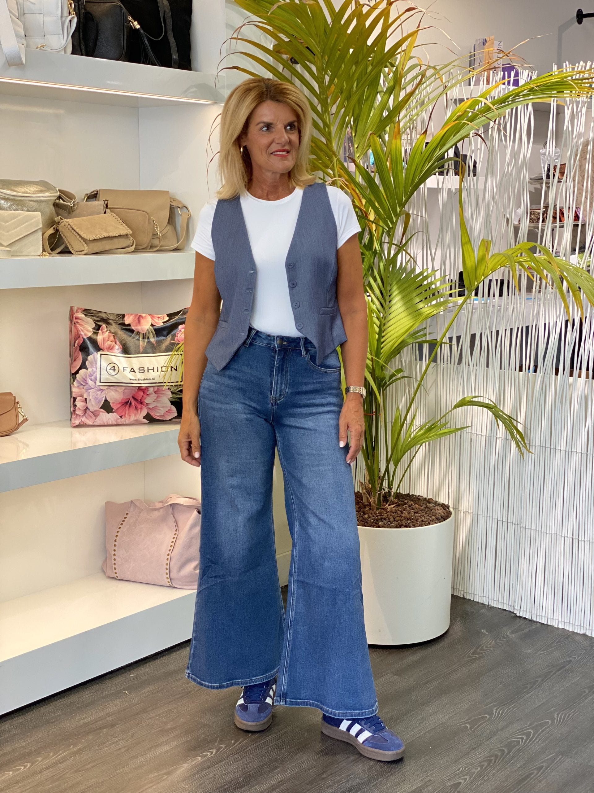 Forza Extra Wijde jeans  Spijkerbroek denim blauw