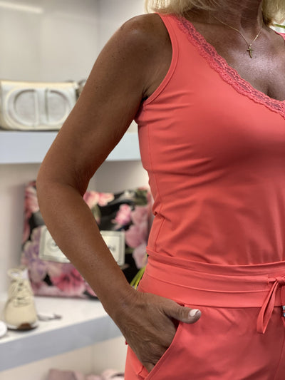 Mi Piace Travelstof Top koraal coral 202129