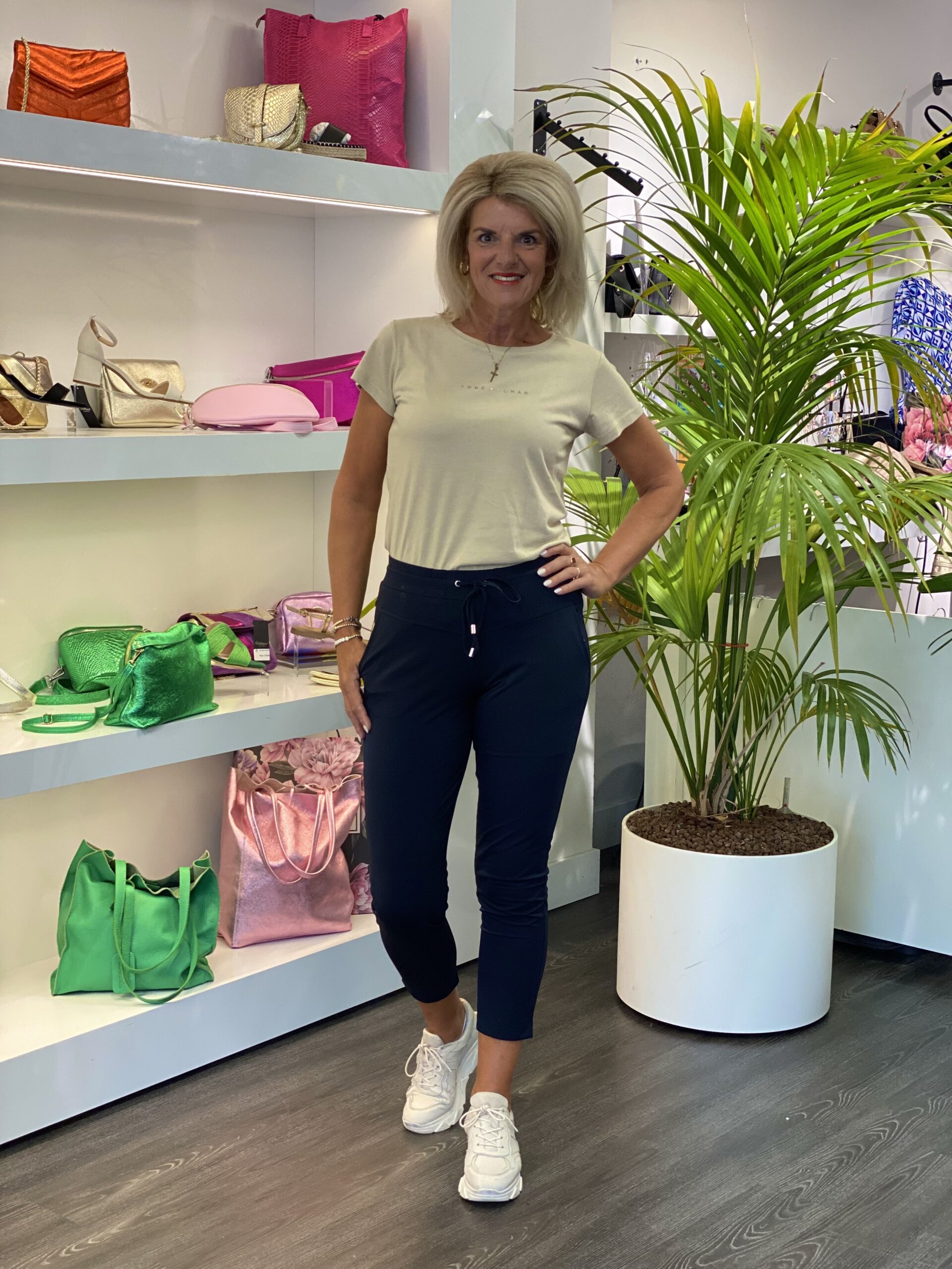 Co Woman Page Travelbroek 7/8 navy