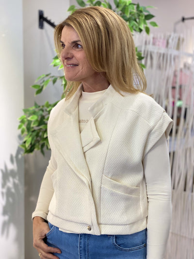 Azzurro Gilet 9894 offwhite