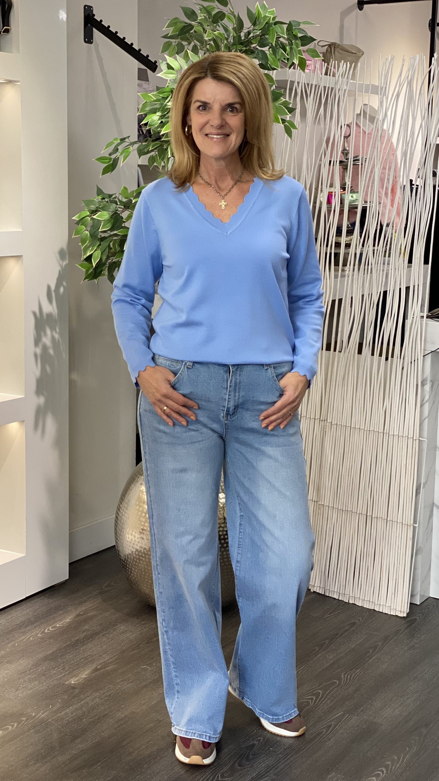 Freequent Katie Pullover vista blue