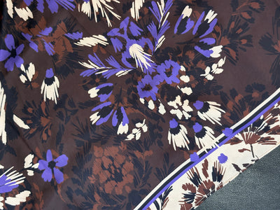 Mi Piace Shawl Ornamental Flowers 202889 winter purple