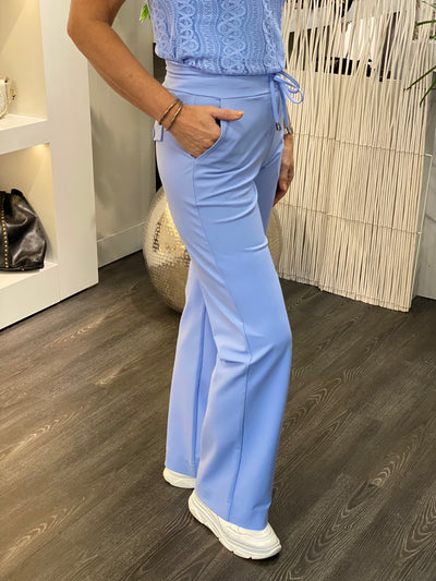 Mi Piace Bonded Travelstof Broek Premium Kwaliteit 202631 lavender blue