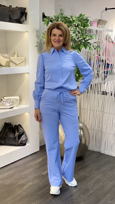 Mi Piace Travelstof Blouse 202037 lavender blue