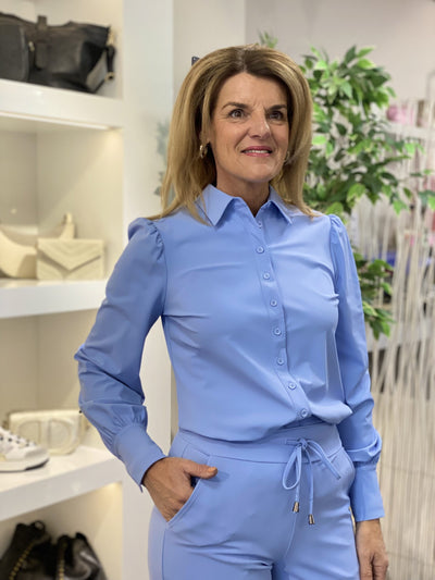 Mi Piace Travelstof Blouse 202037 lavender blue