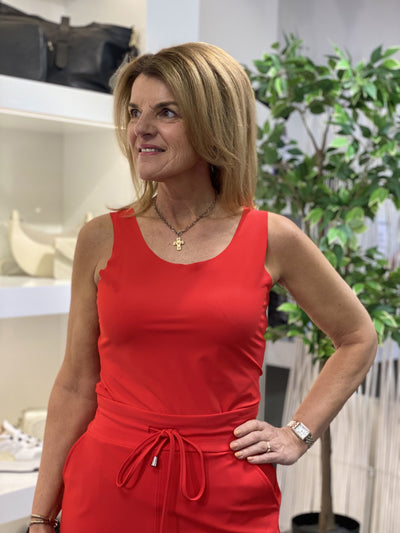 Mi Piace Travelstof Top Light Brushed 202775 rood