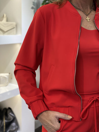 Mi Piace Bonded Travelstof Bomber Jack 202636 rood