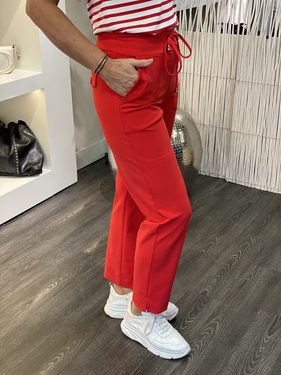Mi Piace Travelstof Bonded Broek 202753 rood