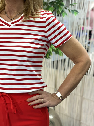 Mi piace Travelstof Top 202080 rood off white