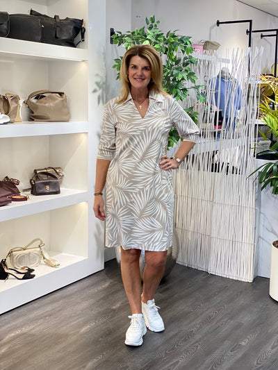 Zoso Laurien Travelstof Jurk sand stone kit