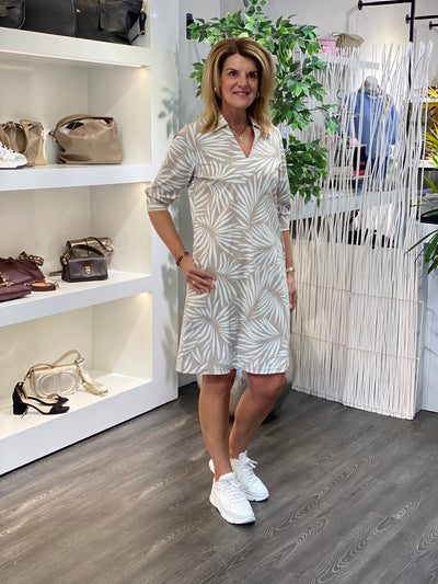 Zoso Laurien Travelstof Jurk sand stone kit