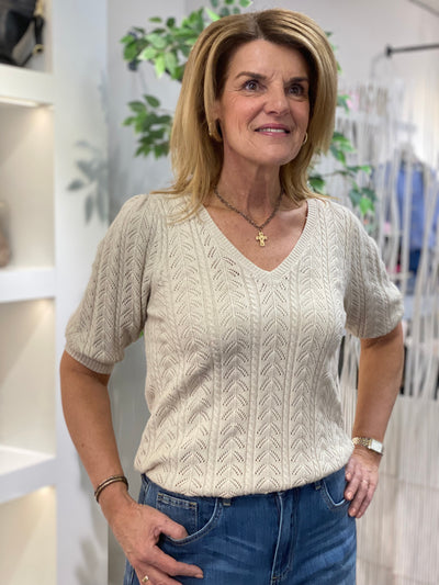 Freequent Clarry Pullover sand melange