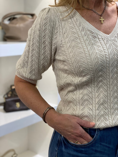 Freequent Clarry Pullover sand melange