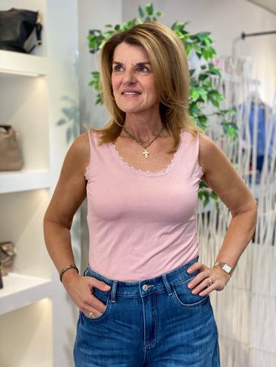 Hemd Top Valentine Kant S103 roze