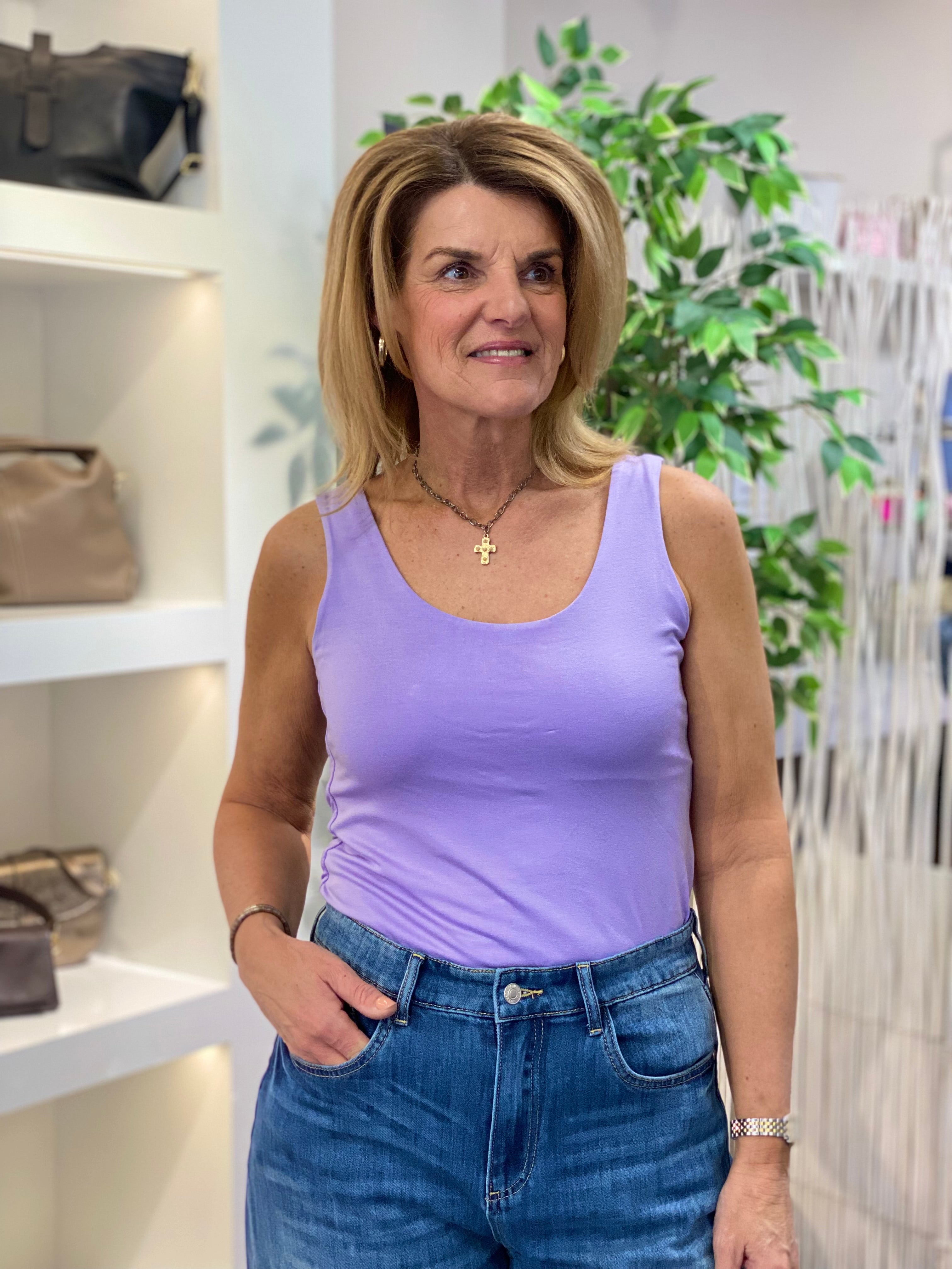 Hemd Top Valentine S101 lila