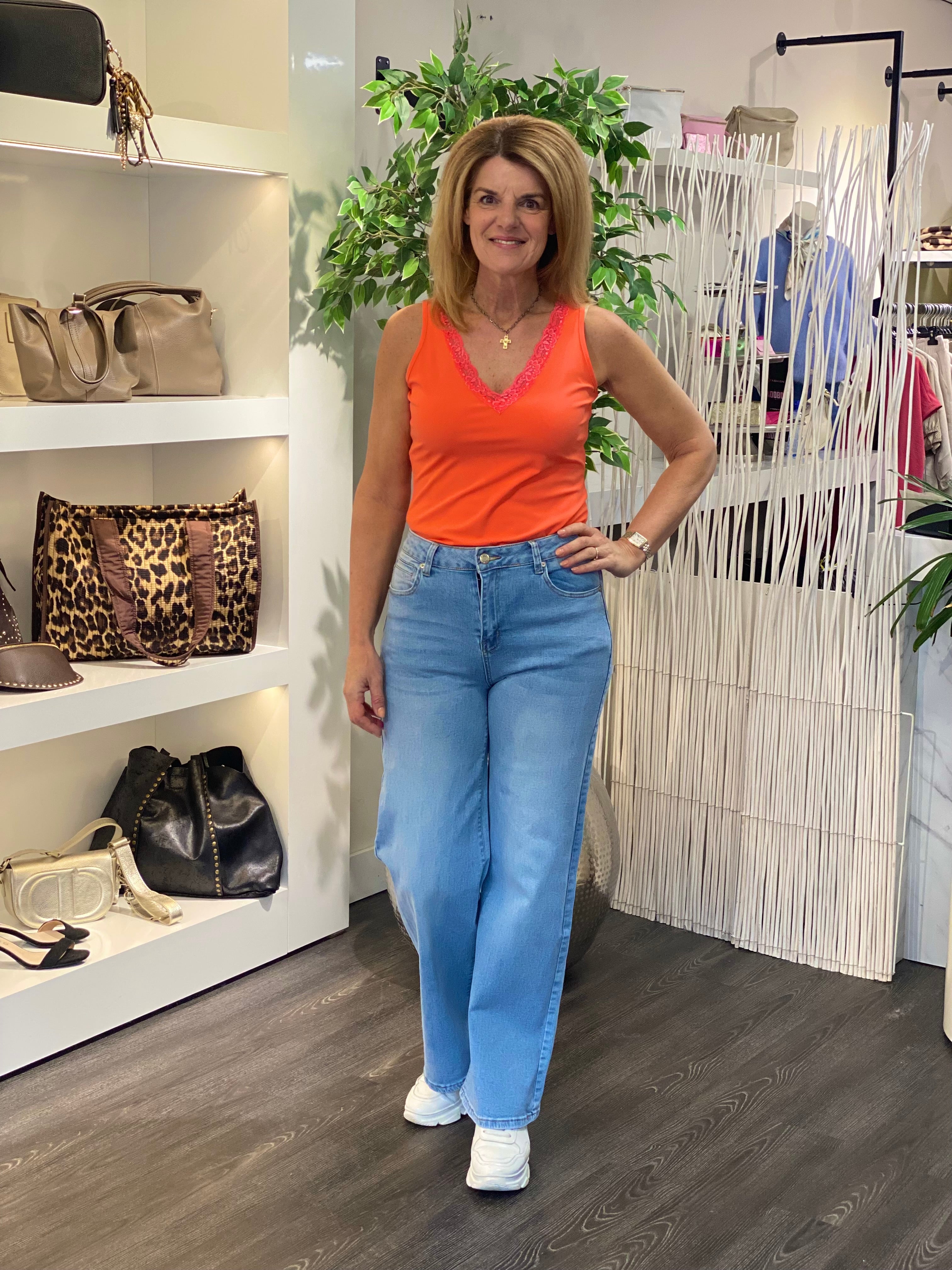 Angelle Milan Travelstof Top 2000 coral