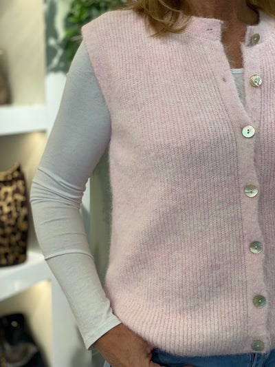 Gricceri Gebreid Gilet roze