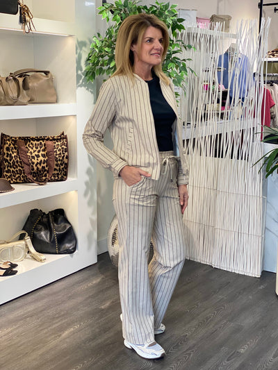 Mi Piace Travelstof Bomber Jack 202463 classic stripe latte