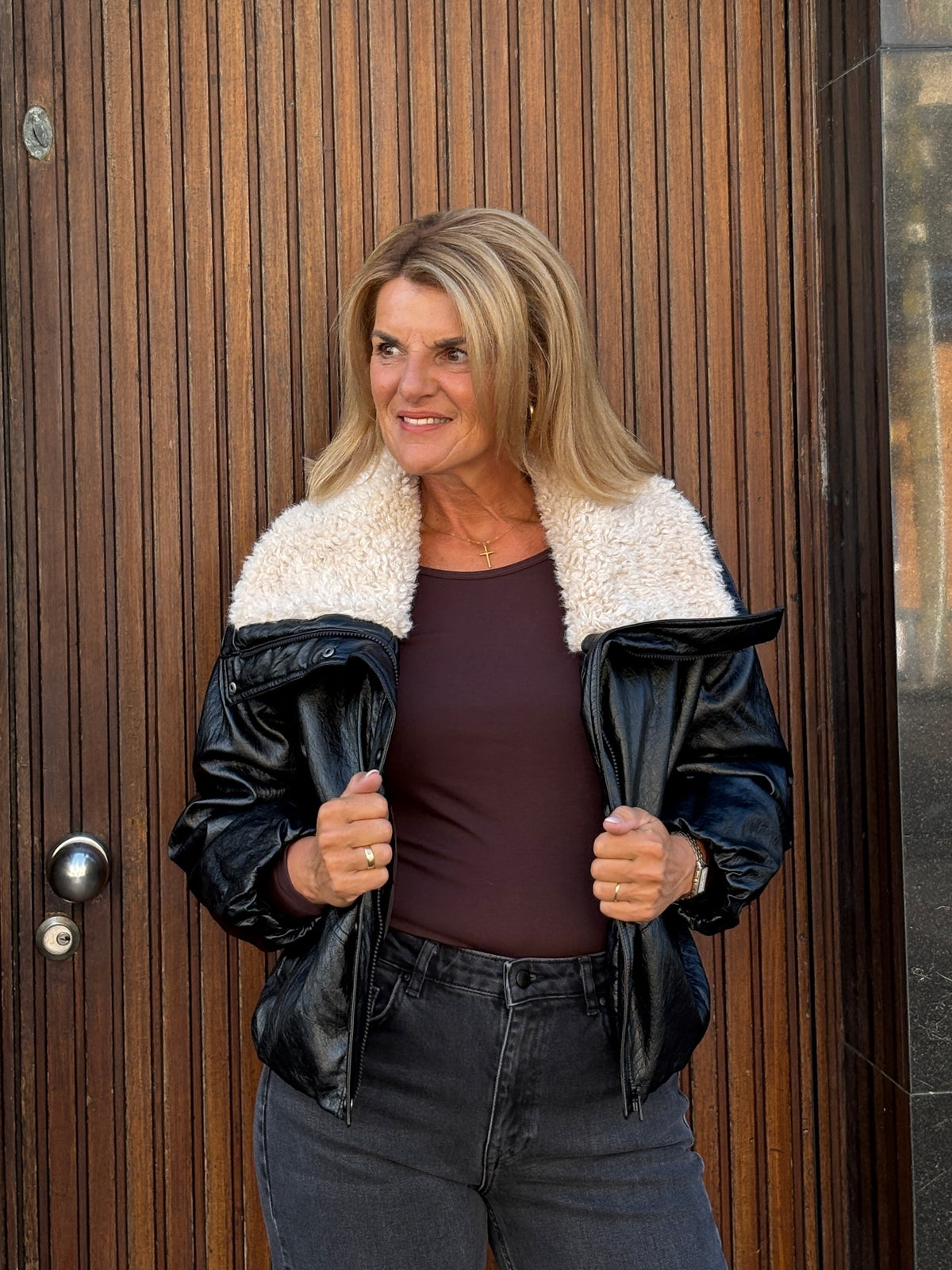 Freequent Gloss Jacket black/moonbeam