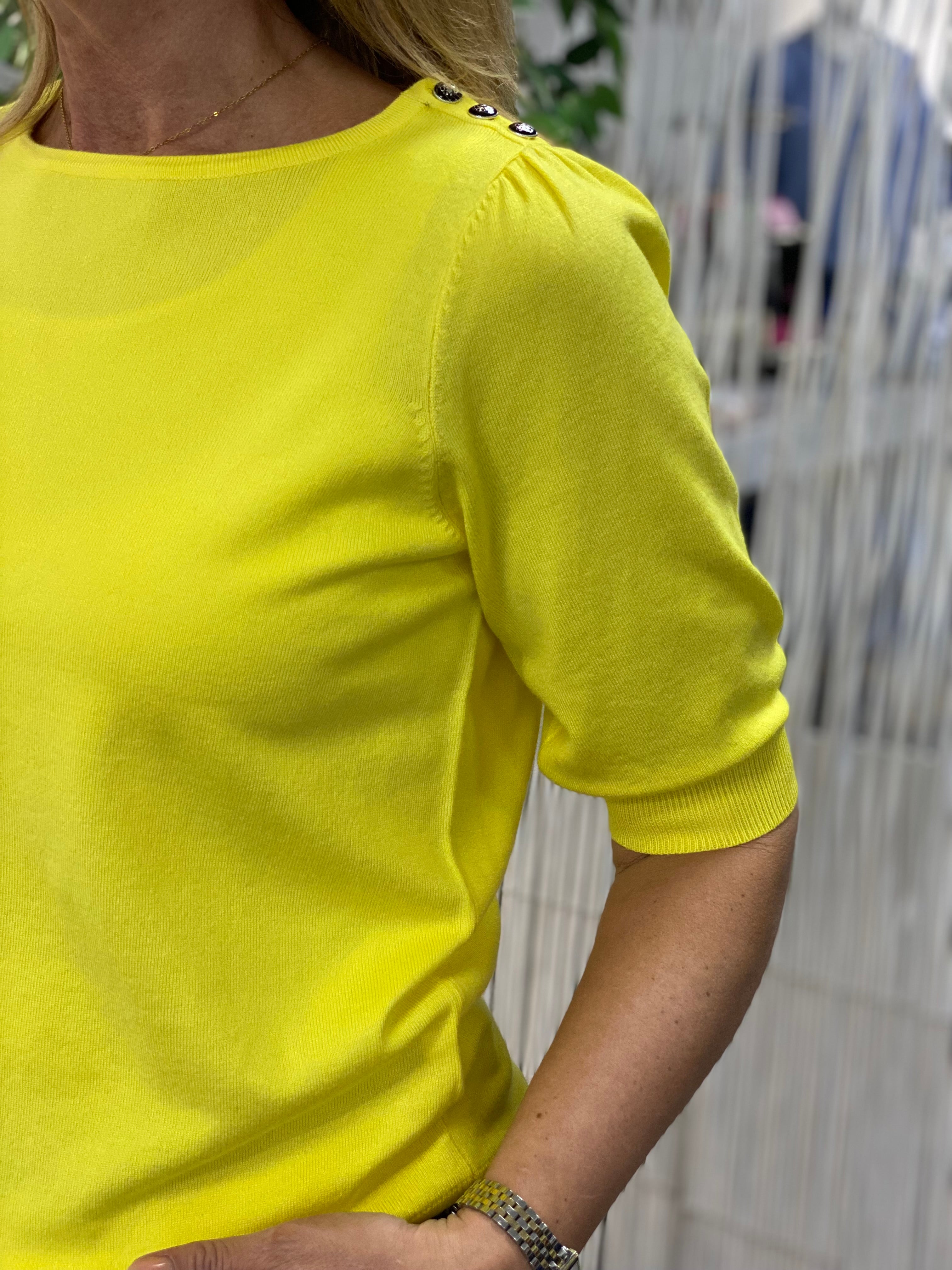 NED Dhalia 1/2 SS Top vibrant yellow