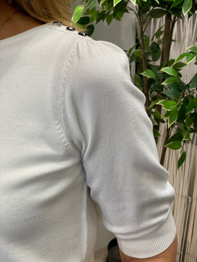 NED Dhalia 1/2 SS Top optical white