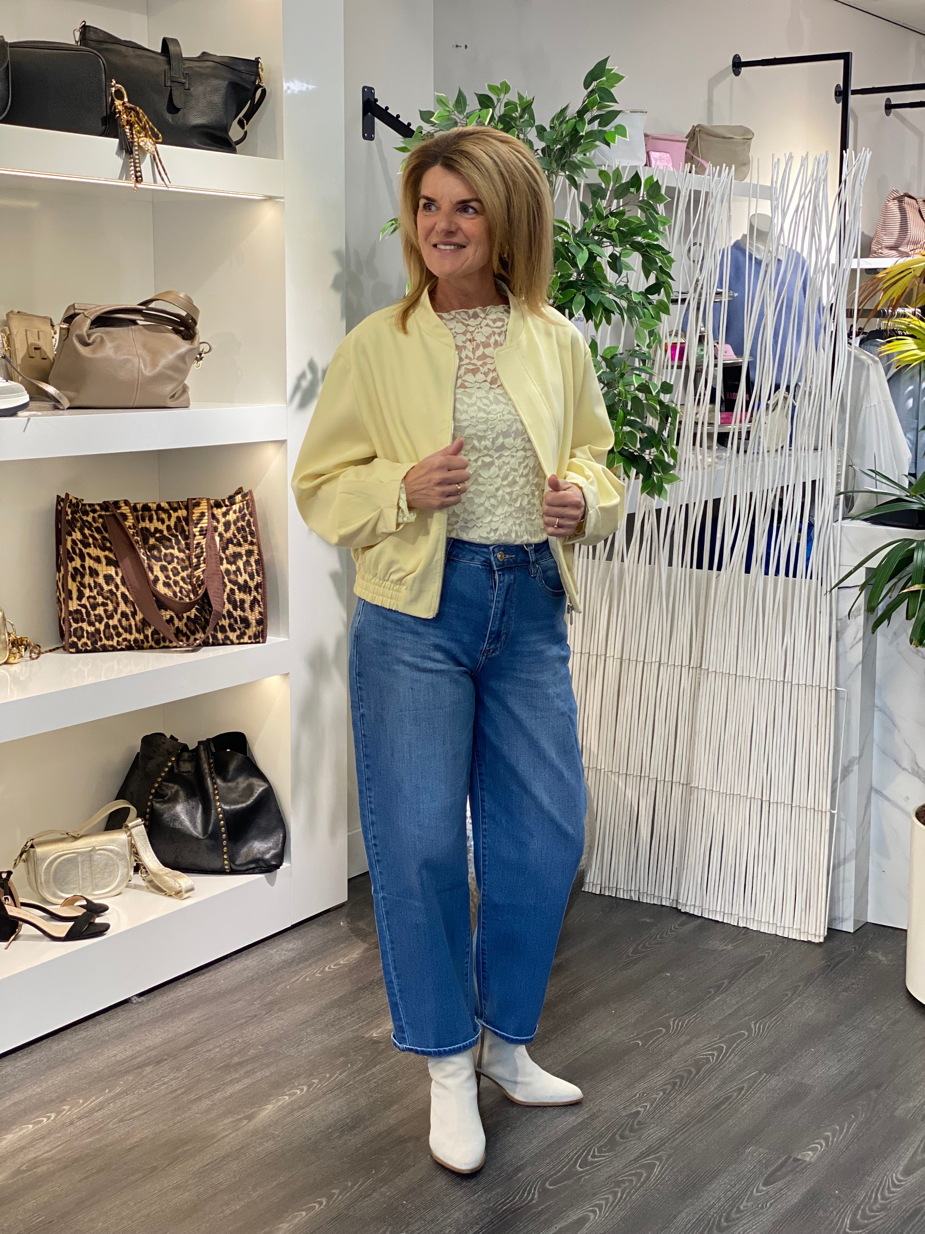 Unika Fashion Bomberjack 3961 geel