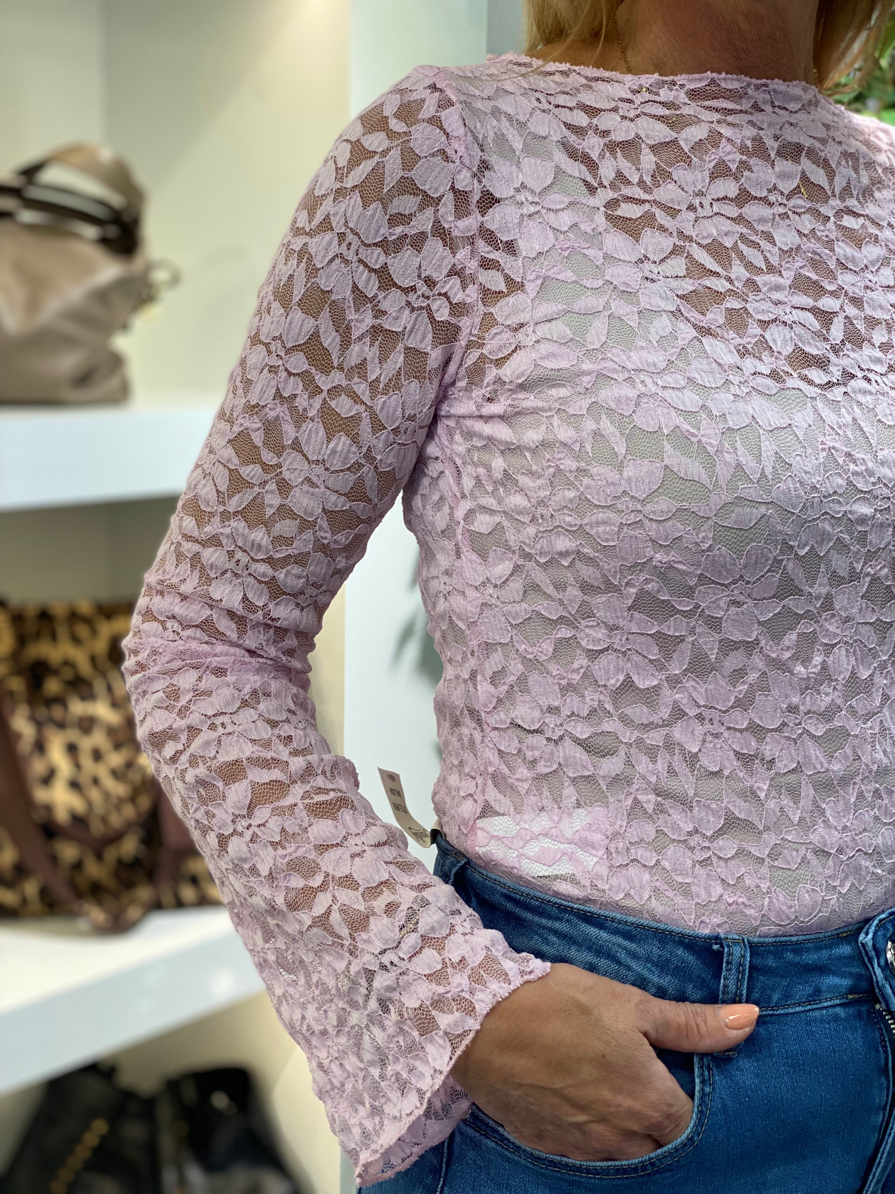 Vera Jo Kanten Top roze