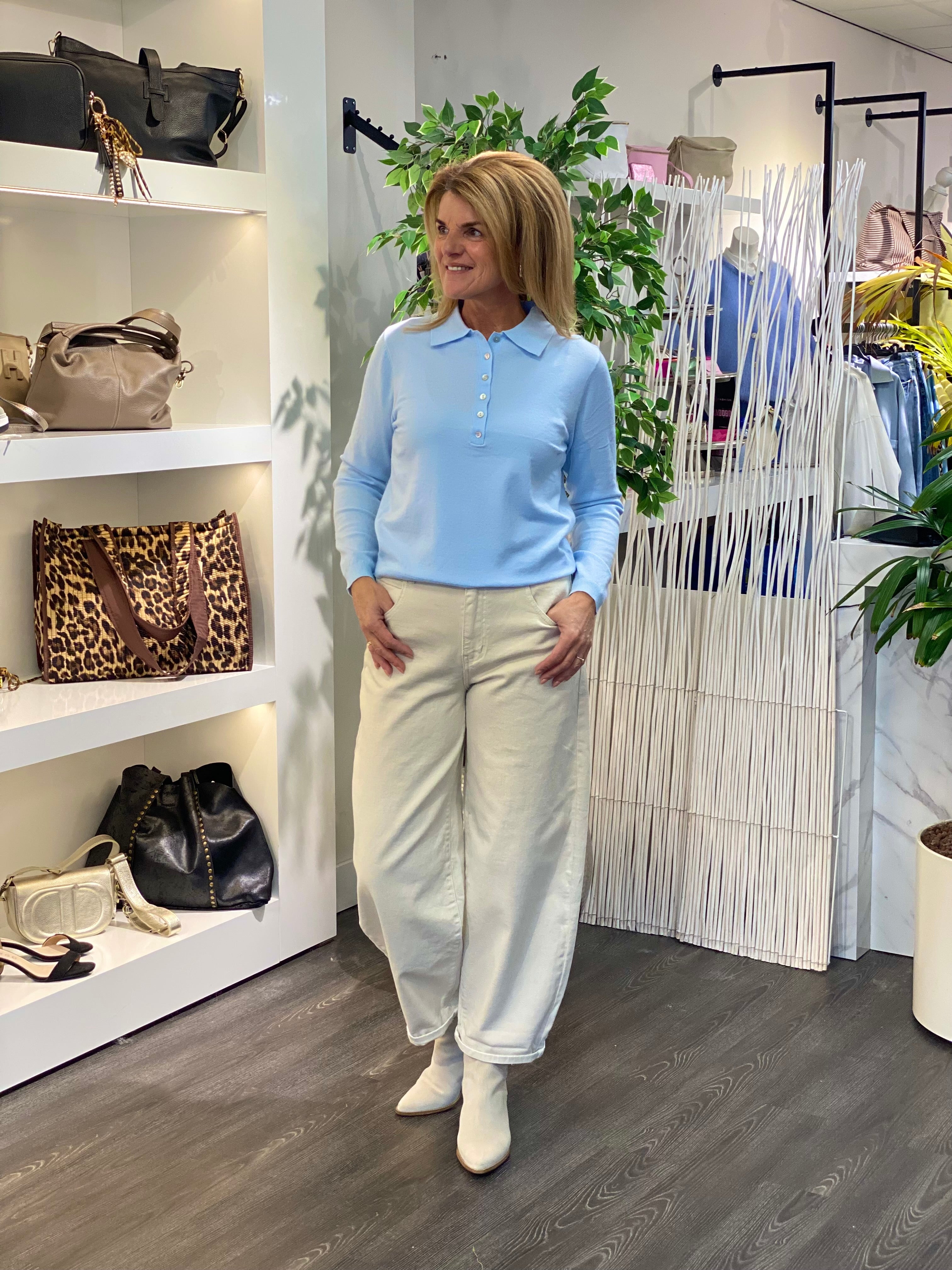 By Clara Polo Trui P106 lichtblauw