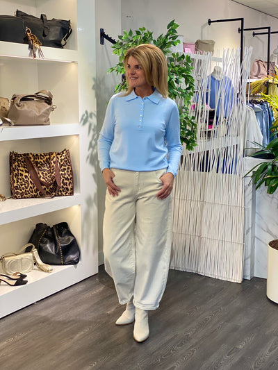 By Clara Polo Trui P106 lichtblauw