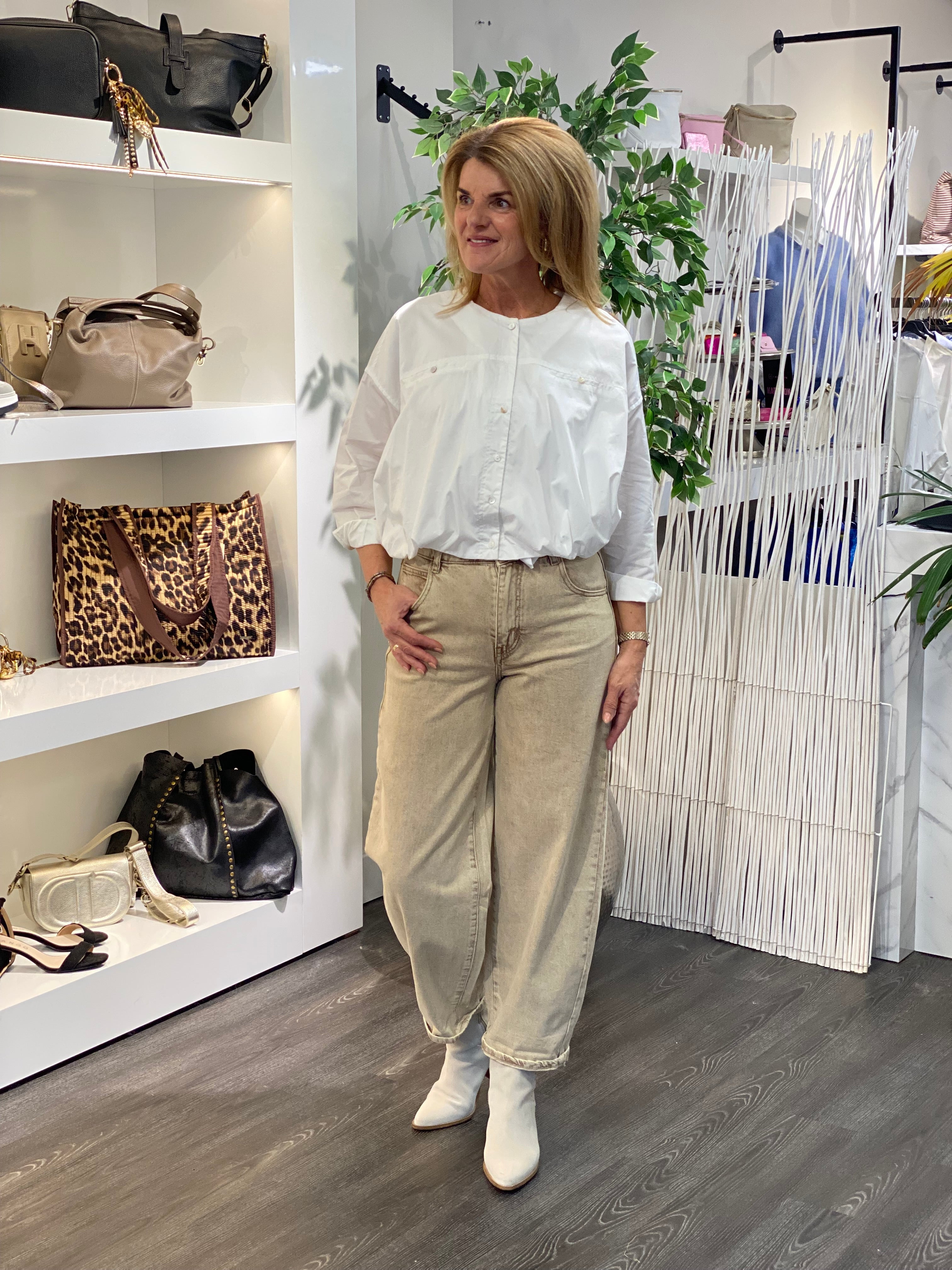 Redial Balloon Spijkerbroek RD9157-11 zand