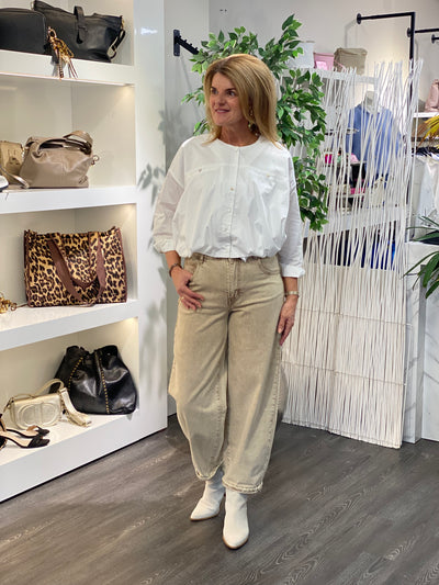 Redial Balloon Spijkerbroek RD9157-11 zand