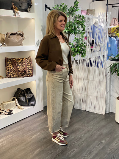 Jewelly Jeans Broek Balloon Fit JP9096 zand