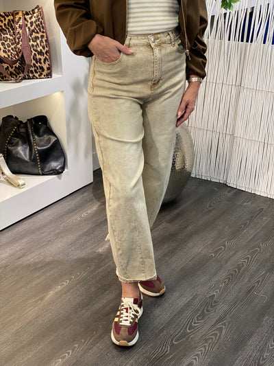 Jewelly Jeans Broek Balloon Fit JP9096 zand