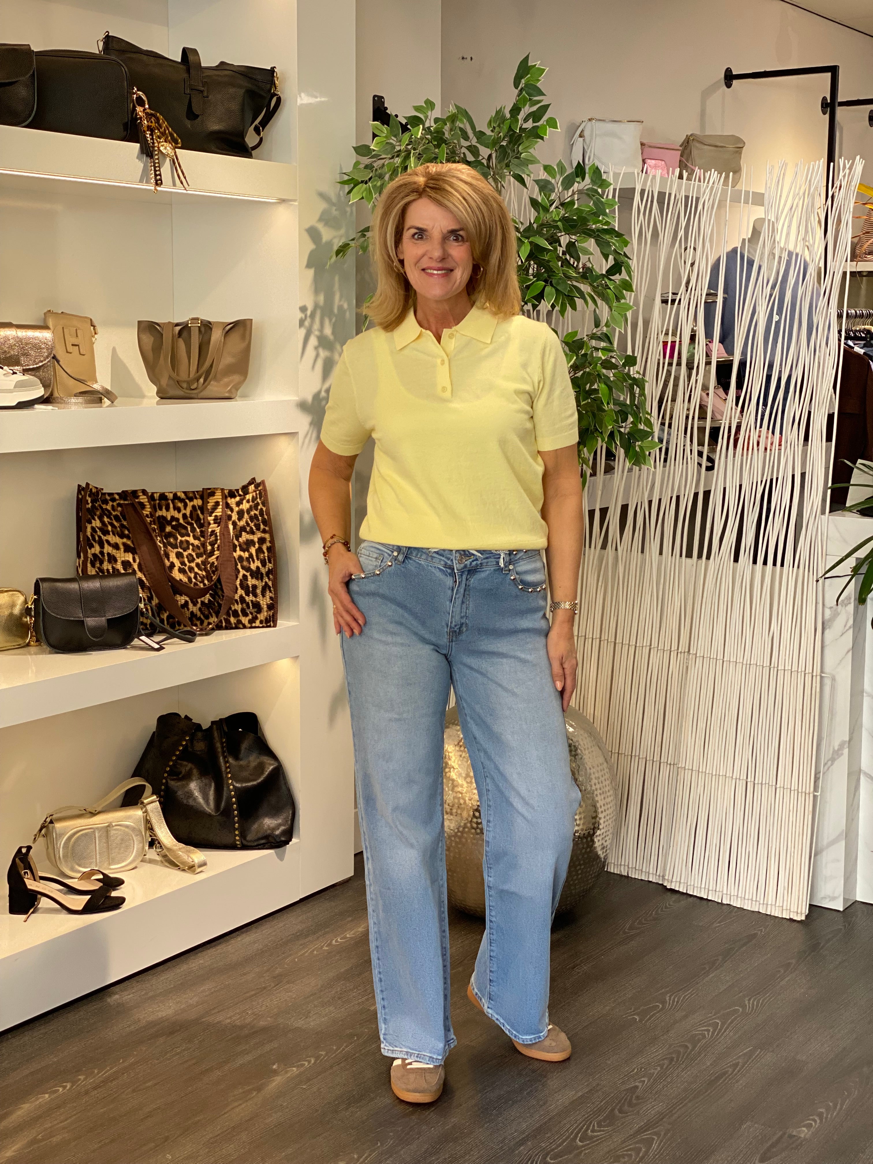 Polo Shirt 26SPL027 geel