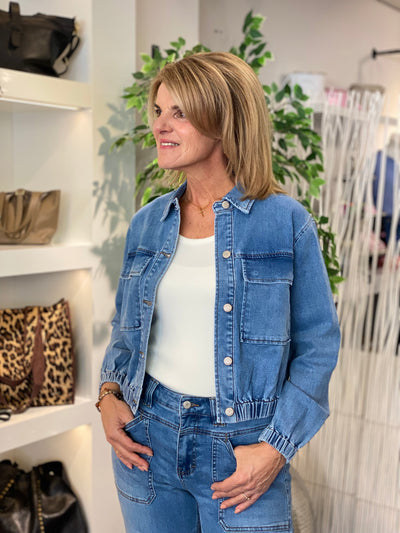 Red Button Juno Jacket Denim lightstone