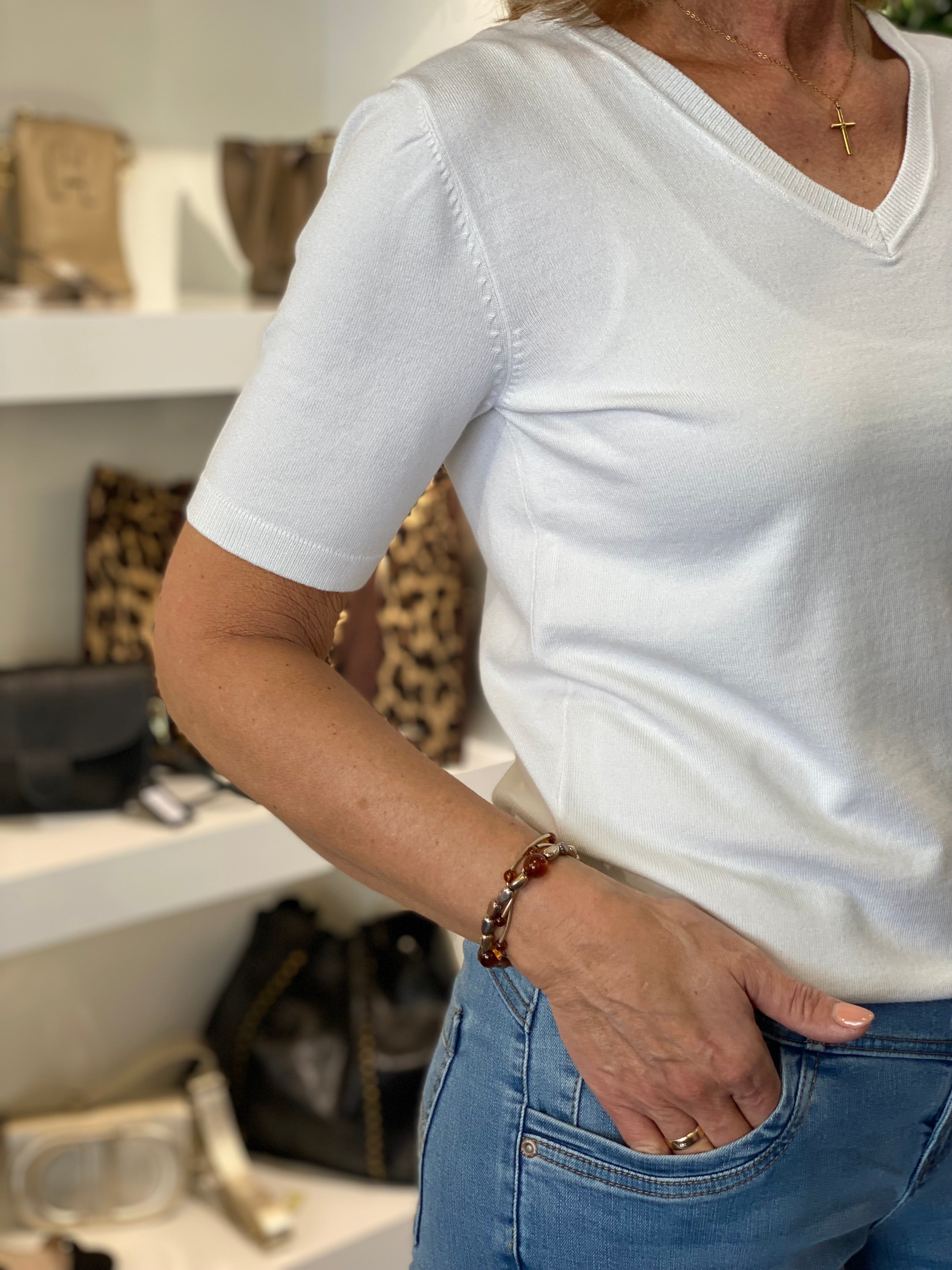 NED Vils 1/2 SS Top optical white