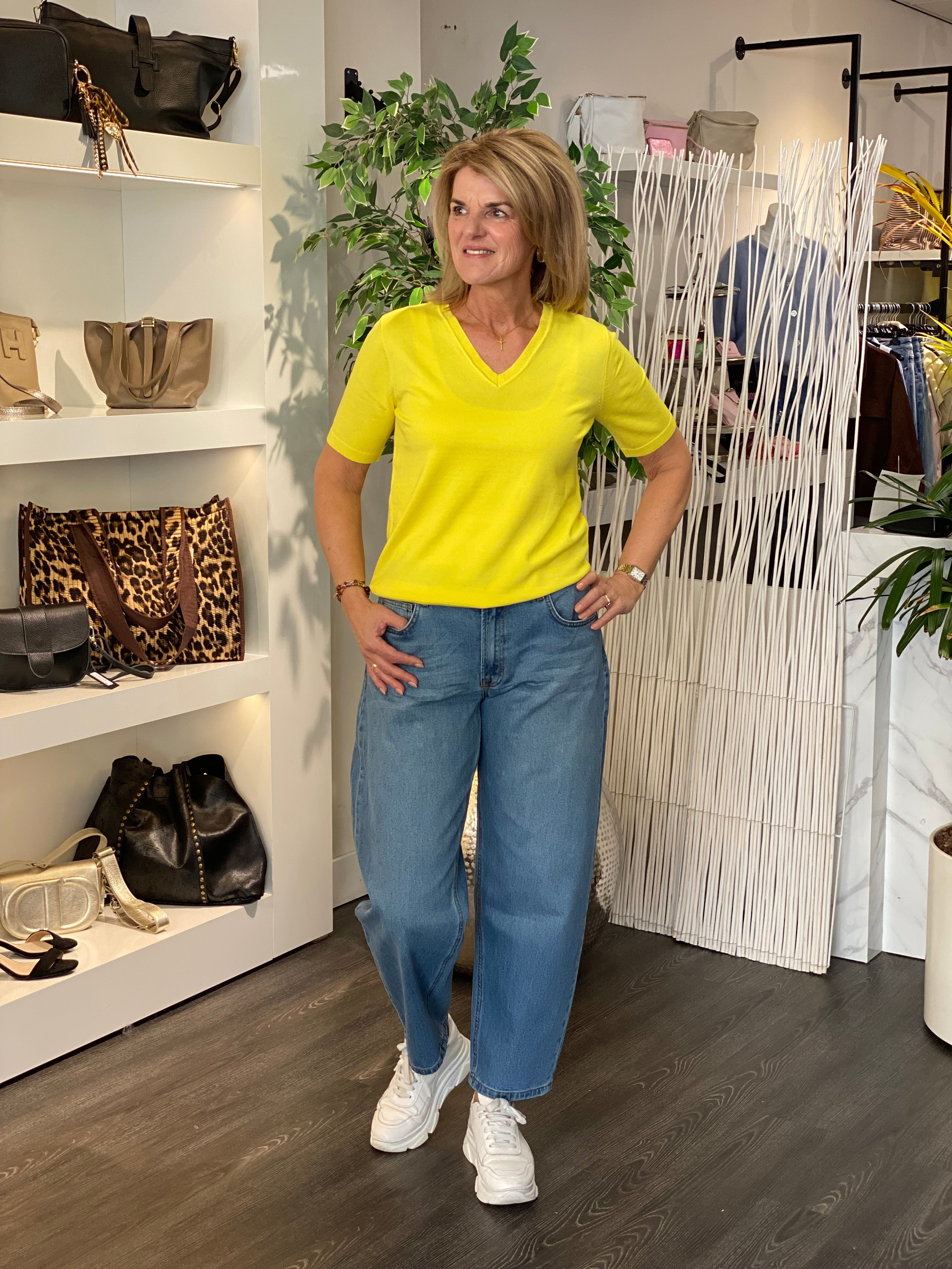 NED Vils 1/2 SS Top vibrant yellow