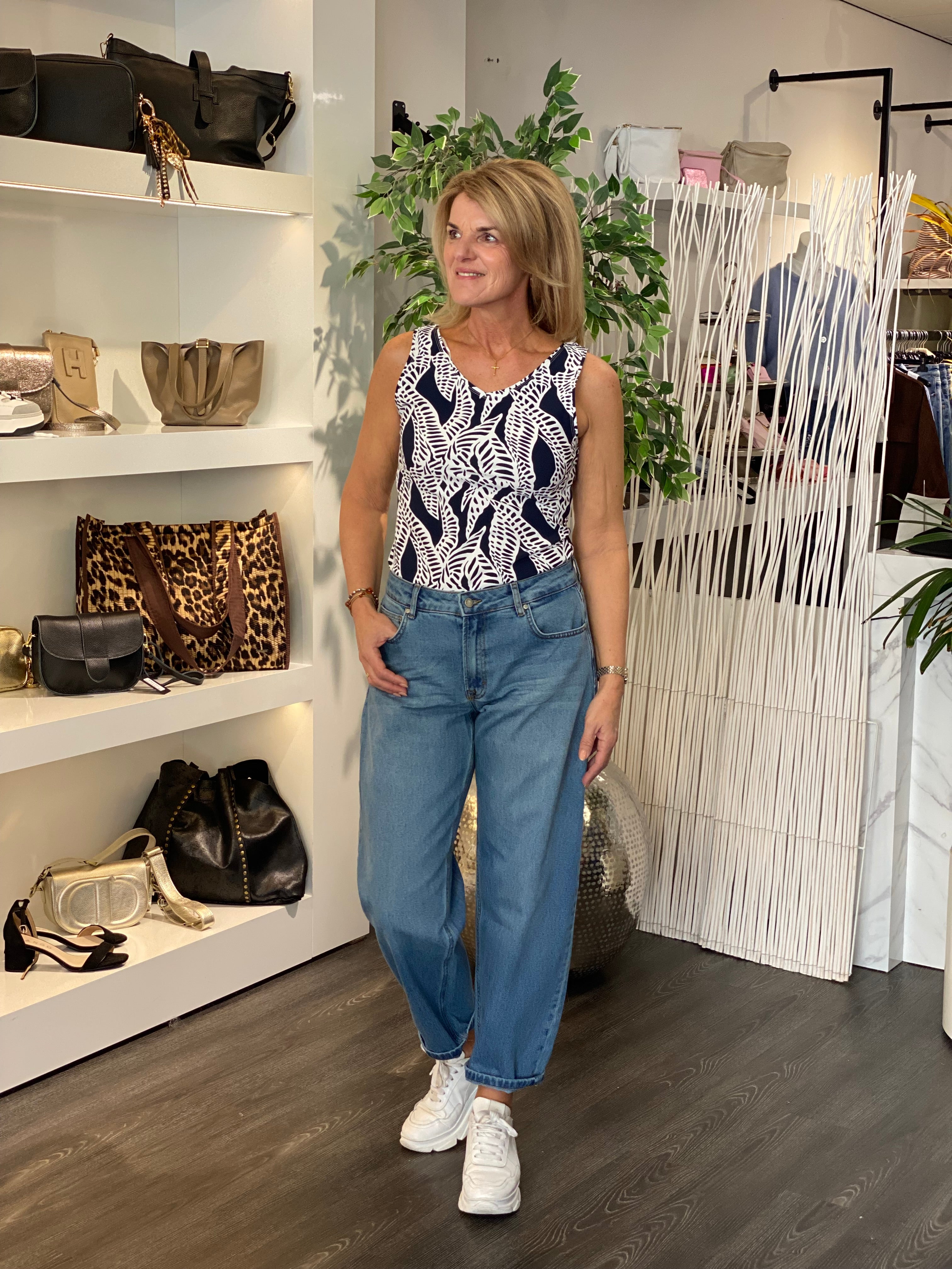 NED Reversible Marine Rebel Rhythm Traveler Top marine