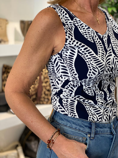 NED Reversible Marine Rebel Rhythm Traveler Top marine