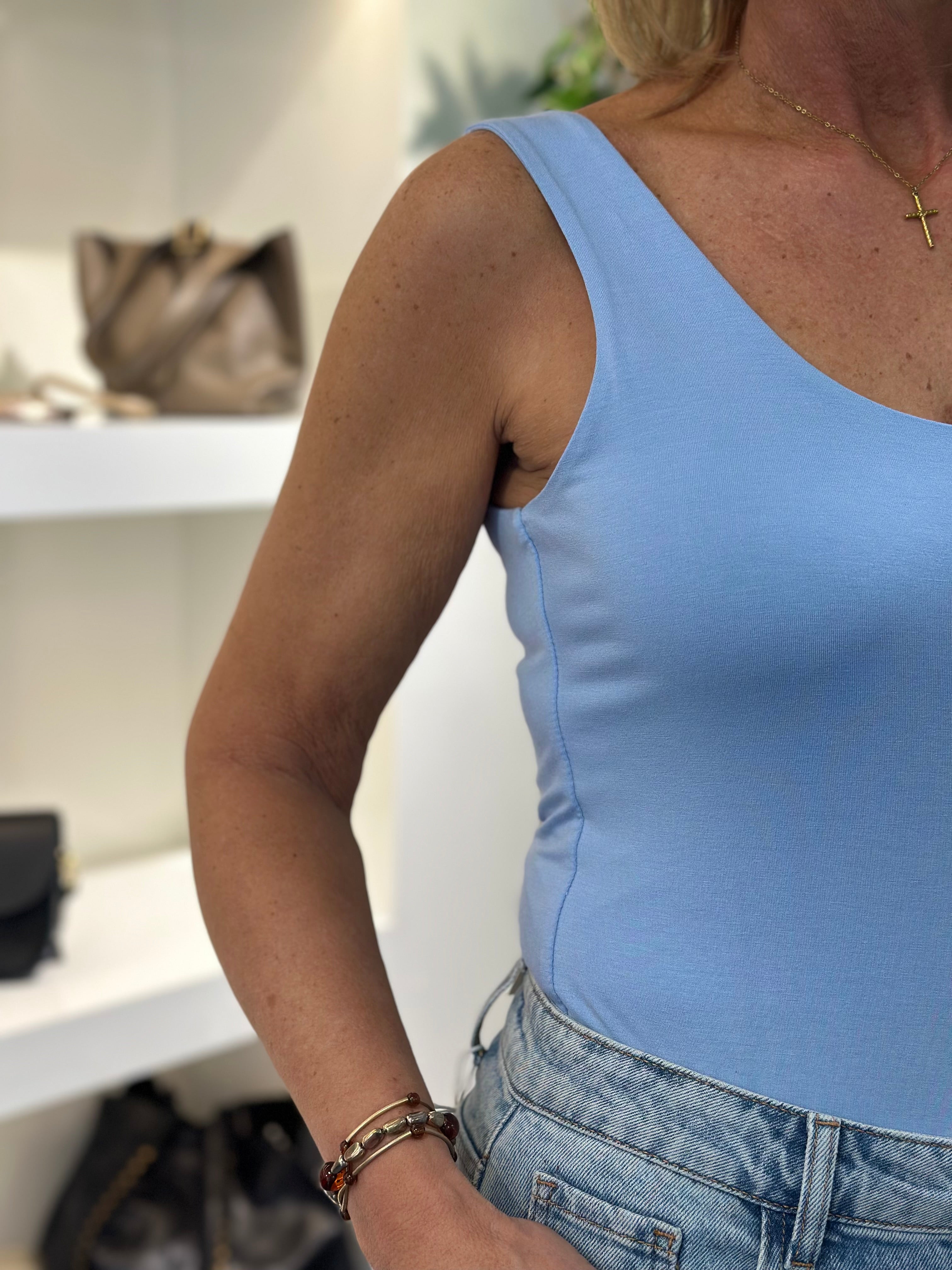 Hemd Top Valentine S101 lichtblauw