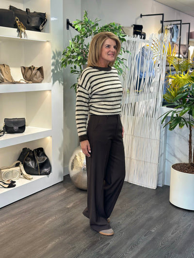 Attentif Wijde Broek P2580 coffee